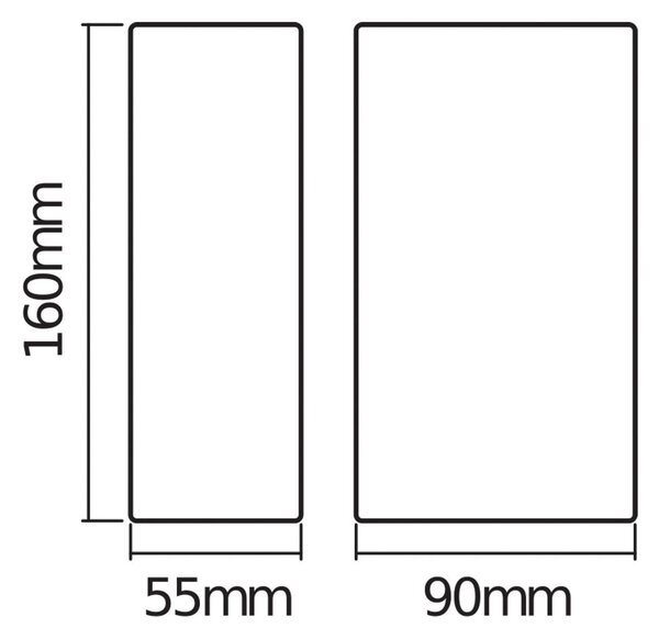 OSRAM Venkovní nástěnné svítidlo ENDURA STYLE, rezavá, 16 cm, světlo směřující, Hnědá / rez, Hliník, Moderní