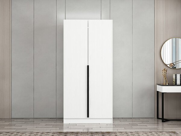 Šatní skříň Kalia Plus (bílá). Akce -24%