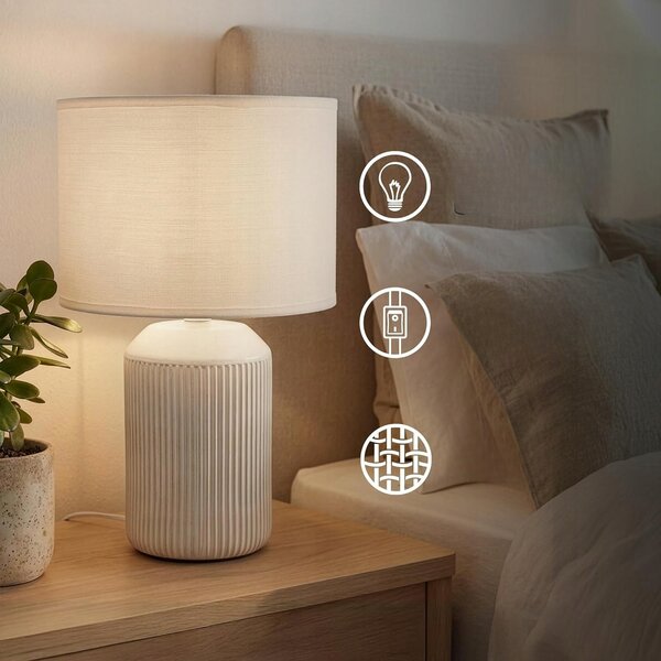Stolní lampa Briloner BRL bílá 10 W