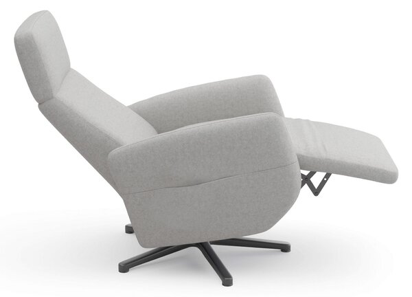 RELAXAČNÍ KŘESLO, textil, světle šedá Sit & More - Online Only křesla & taburety, Online Only