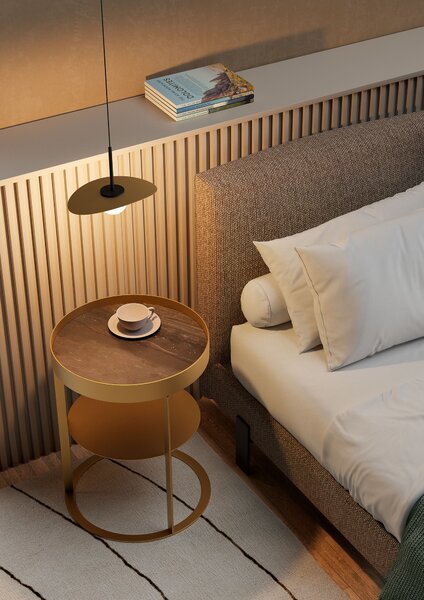 Redo Luxusní LED závěsné svítidlo CODY, š.18cm Barva: Černá