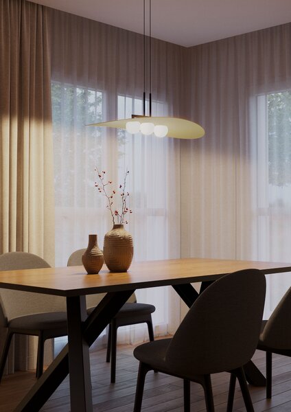 Redo Luxusní LED závěsné svítidlo CODY, š.85cm Barva: Černá