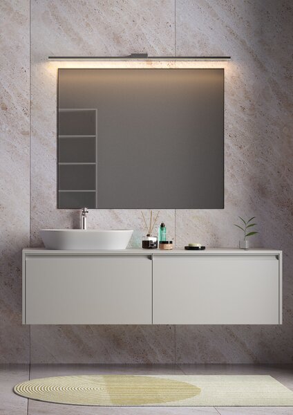 Redo LED nástěnné svítidlo ASTON nad zrcadlo, 90cm, IP44 Barva: Chrom