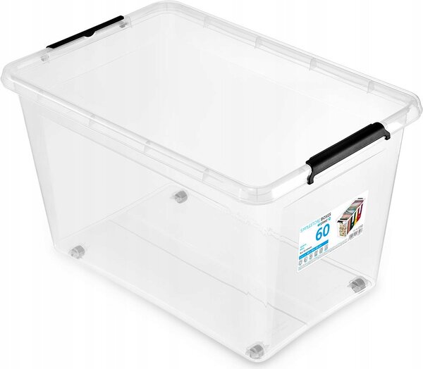 Plastikový kontejner 60L Box s víkem na kolečkách SimpleStore 58x39x35cm