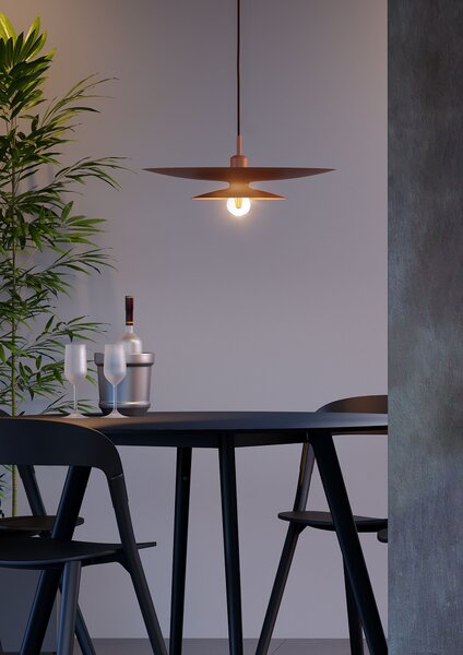 Redo Designové závěsné svítidlo GUNNAR, ø50cm Barva: Černá