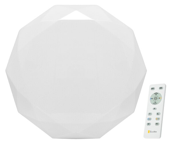 Ecolite LED stropní/nástěnné svítidlo 80W Diamant s DO WZSD-80/80W/LED