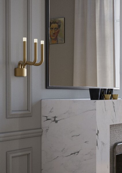 Redo Luxusní LED nástěnné svítidlo LUXOR, š.26cm Barva: Černá