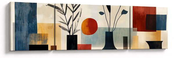 Obraz - Kubistické vázy (170x50 cm)