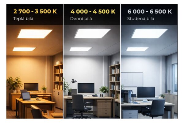LED Solution Bílý podhledový LED panel 30 x 120cm 16-35W Premium 191445