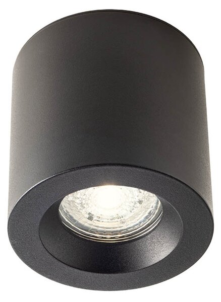Redo LED stropní svítidlo PRATO, ø8,5cm, IP44, kulaté Barva: Černá