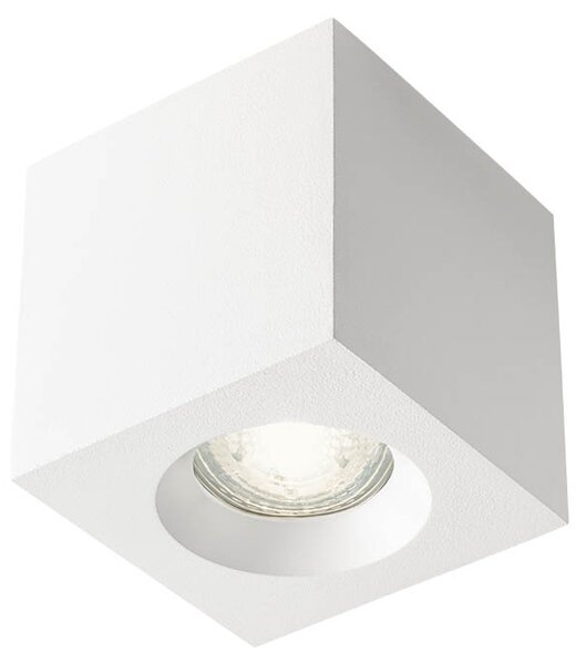 Redo LED stropní svítidlo PRATO, š.8,6cm, IP44, hranaté Barva: Bílá