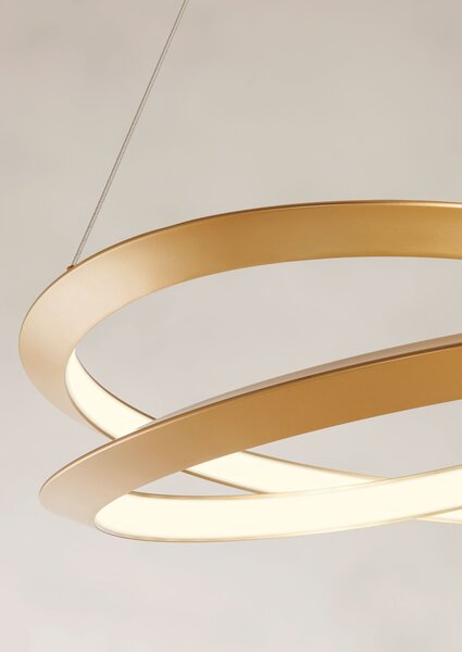 Redo Závěsné LED svítidlo STORM, ø80cm, CCT Barva: Černá