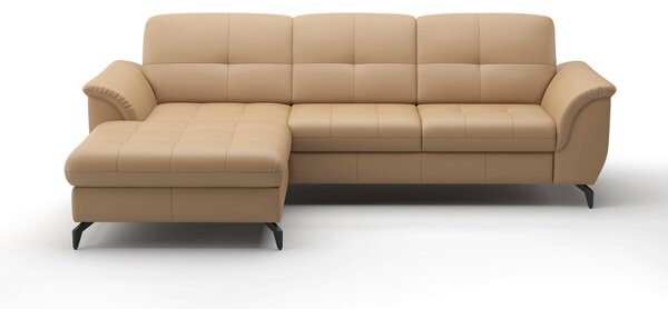 ROHOVÁ SEDAČKA, textil, kůže, cappuccino Sit & More - Sedací soupravy, Online Only