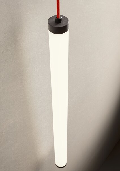 Redo Designové nástěnné LED svítidlo SWING, v.39cm, opálové Barva: Černá