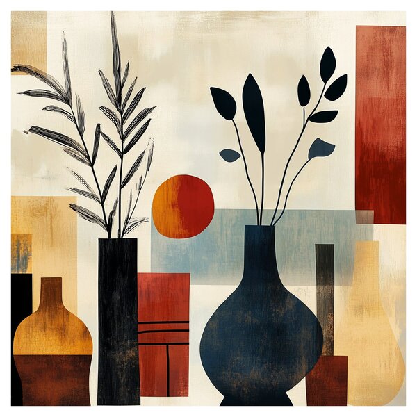 Obraz - Kubistické vázy (30x30 cm)