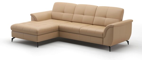 ROHOVÁ SEDAČKA, textil, kůže, cappuccino Sit & More - Sedací soupravy, Online Only