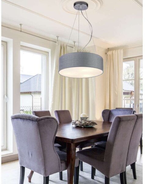 Candellux Šedý závěsný lustr Kioto pro žárovku 3x E27 31-67722