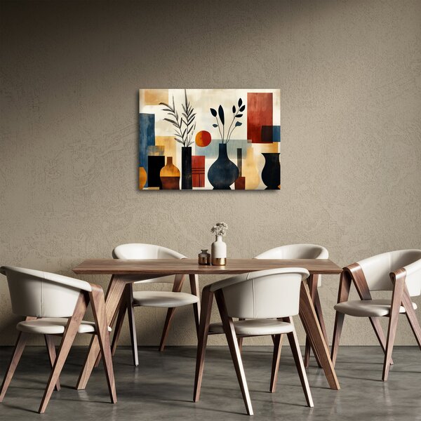 Obraz - Kubistické vázy (70x50 cm)