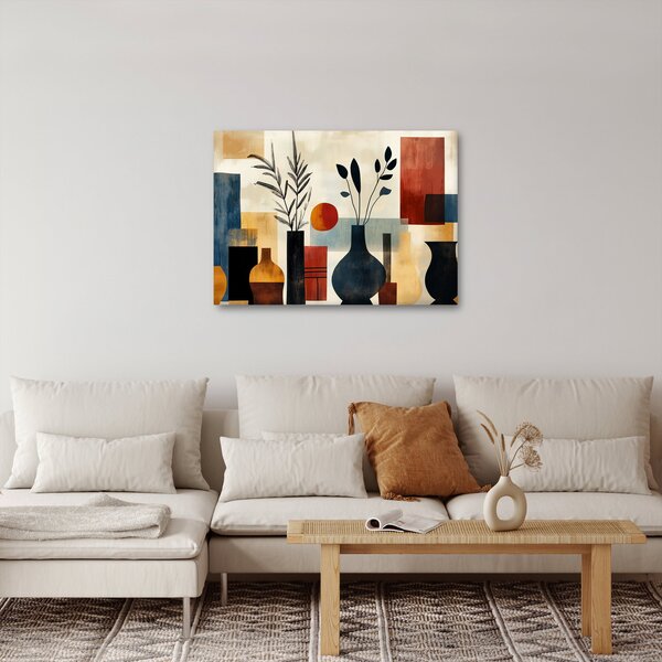 Obraz - Kubistické vázy (70x50 cm)