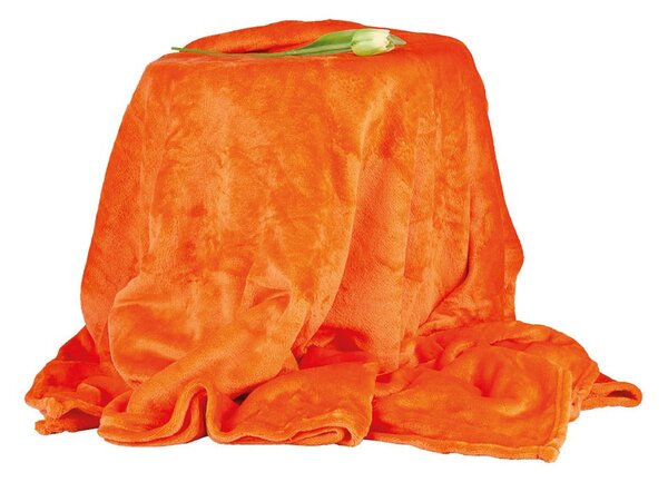 Vesna | Deka mikroflanel Aneta oranžová 150x200 cm