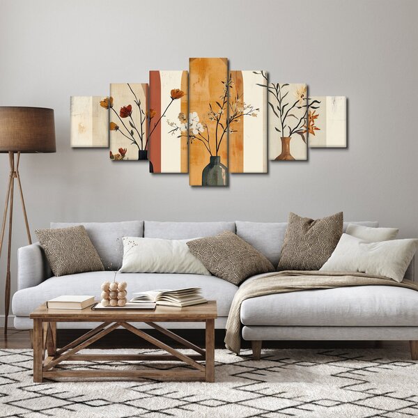 Obraz - Vázy v obloucích (210x100 cm)