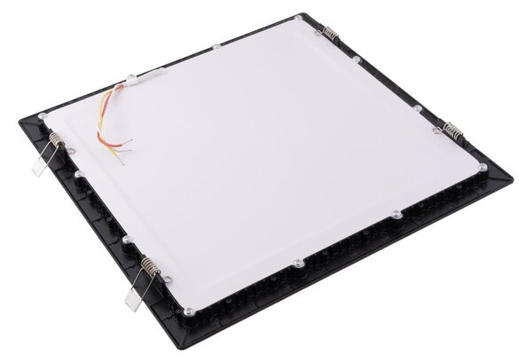 T-LED Černý vestavný LED panel hranatý 300 x 300mm 24W 24V CCT 102215
