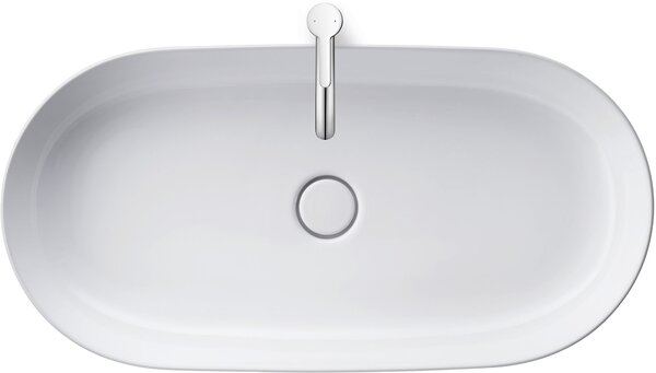 Duravit Luv umyvadlo 80x40 cm oválné na pult bílá lesk 0379800000