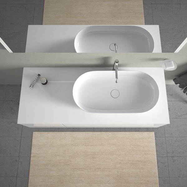 Duravit Luv umyvadlo 80x40 cm oválné na pult bílá lesk 0379800000
