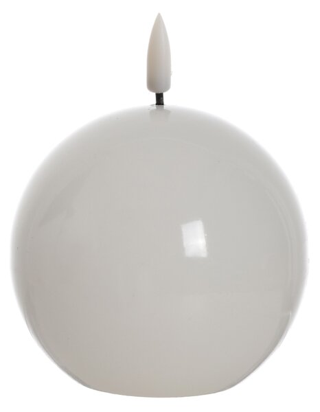 Mondex LED svíčka IDALIA BEAD 11 cm bílá