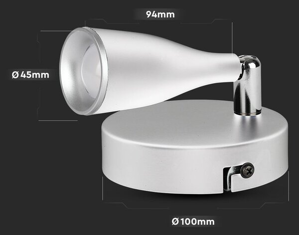 LED Solution Bílé LED bodové svítidlo 4,5W Barva světla: Teplá bílá 218262