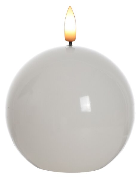 Mondex LED svíčka IDALIA BEAD 11 cm bílá
