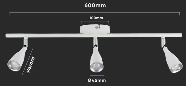 LED Solution Bílé LED bodové svítidlo 13,5W Barva světla: Teplá bílá 218270