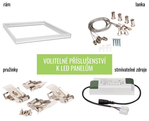 LED Solution Bílý podhledový LED panel 30 x 120cm 16-35W Premium 191445