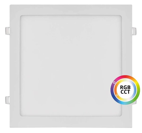 T-LED Bílý vestavný LED panel hranatý 300 x 300mm 36W 24V RGB+CCT 102337