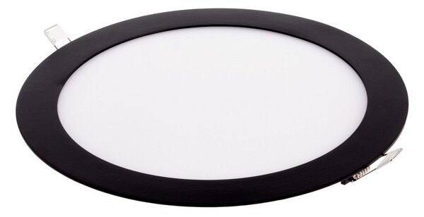 T-LED Černý vestavný LED panel kulatý 225mm 27W 24V RGB+CCT 102340