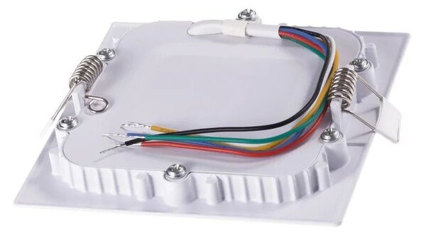 T-LED Bílý vestavný LED panel hranatý 120 x 120mm 9W 24V RGB+CCT 102334