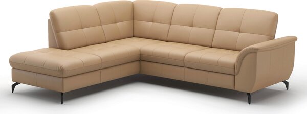 ROHOVÁ SEDAČKA, textil, kůže, cappuccino Sit & More - Sedací soupravy, Online Only