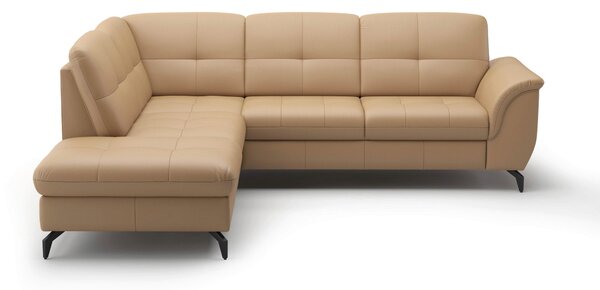ROHOVÁ SEDAČKA, textil, kůže, cappuccino Sit & More - Sedací soupravy, Online Only