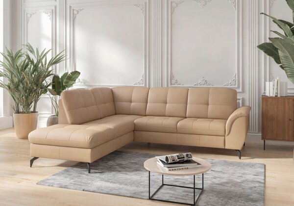ROHOVÁ SEDAČKA, textil, kůže, cappuccino Sit & More - Sedací soupravy, Online Only