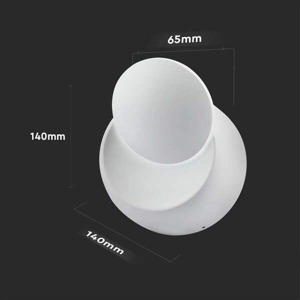LED Solution Bílé LED nástěnné svítidlo nastavitelné designové 5W 217093