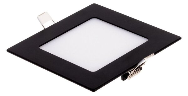 T-LED Černý vestavný LED panel hranatý 120 x 120mm 9W 24V RGB+CCT 102342