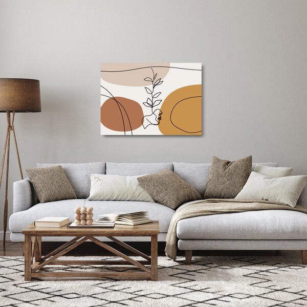 Skleněný obraz - Boho Shapes (70x50 cm)