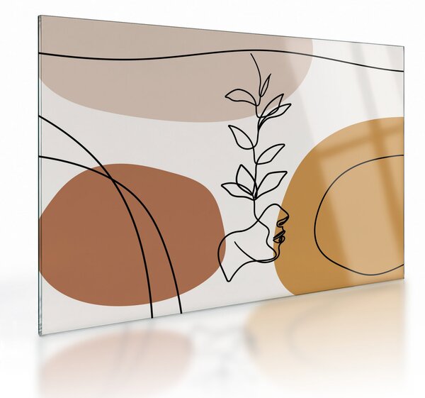 Skleněný obraz - Boho Shapes (70x50 cm)