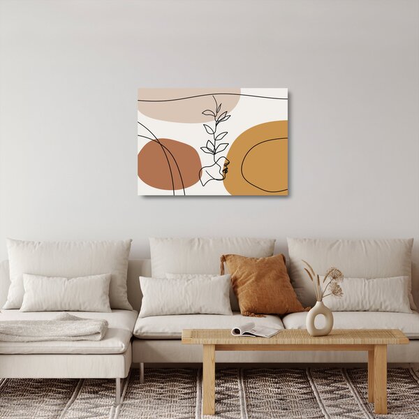 Skleněný obraz - Boho Shapes (70x50 cm)