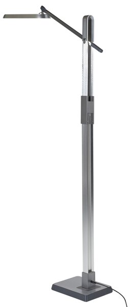 LED stojací lampa AQUARIUS se stmívačem Kov Stříbrná