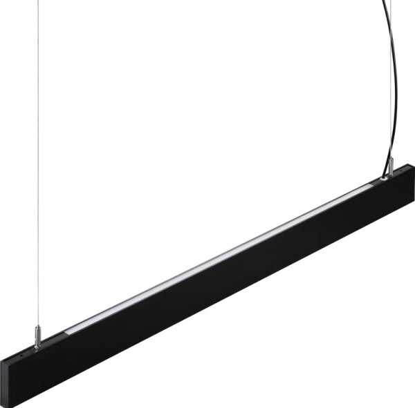 Ideal Lux - LED Lustr na lanku STEEL LED/29W/230V 3000K CRI 90 120 cm černá