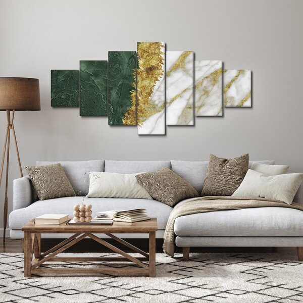 Obraz - Zelený mramor N⁰1 (210x100 cm)