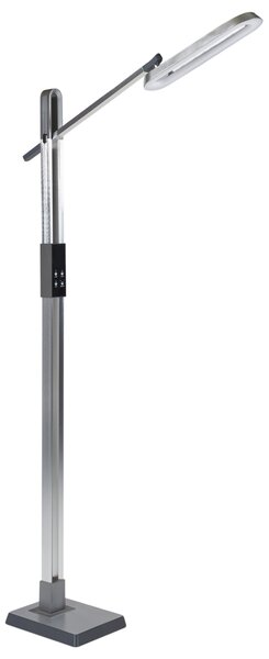 LED stojací lampa AQUARIUS se stmívačem Kov Stříbrná