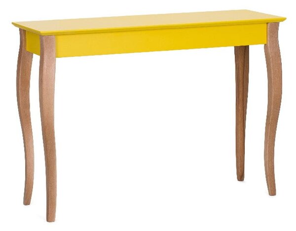Žlutý odkládací stolek Ragaba Console, délka 105 cm