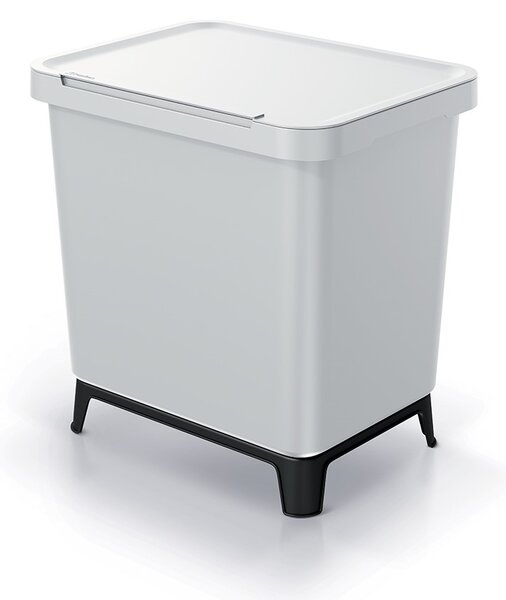 Odpadkový koš, 2 x 10 l, světle šedá
